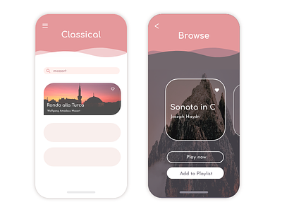 Classical UI app design ui