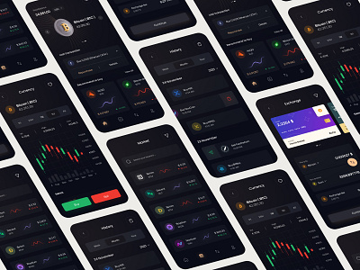 Crypto Exchange App bitcoin chart coin coinmarketcap concept crypto cryptocurrency currency darkmode dashboard etherium exchange finance fintech graphchart investing nft trade trading wallet