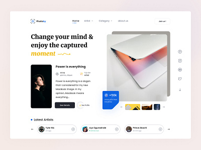 PhotoBy | Photography Social Media Platform Landing Page