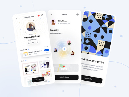 Design Portfolio | Artist Finder by Hamid Boldaji for Echo on Dribbble