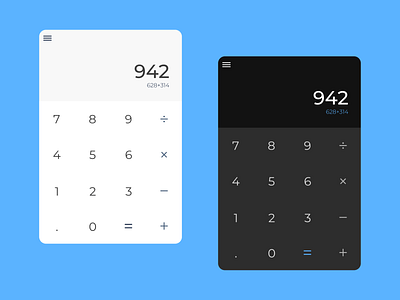 Daily UI - 004 : Calculator blue branding calculator daily ui dailyui design ui ui design uiux ux design vector