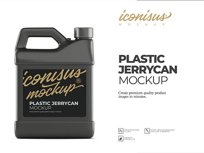 Plastic Jerry Can Mock up Template