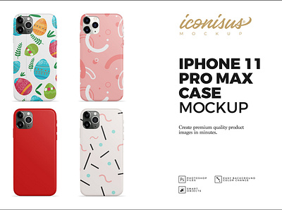 iPhone 11 Pro Max Case Mockup 3d sublimation case apple cover mockup custom designed cover design editable psd hard case heat press case imd case iphone 11 iphone 11 pro max mockup phone cover demo plastic presentation print ready printed printed mobile cover rubber