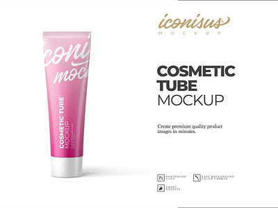 Cosmetic Tube Mockup Template