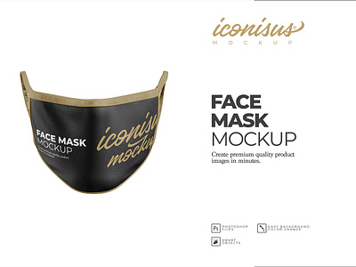 Face Mask Mockup Template