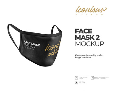 Face Mask Mockup Template 2