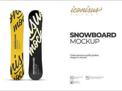 Snowboard Mockup Template