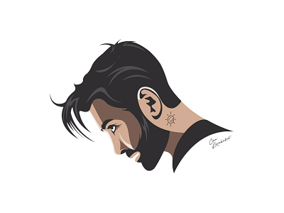 Tan Tasci portrait-art-work in illustrator