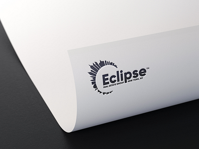 Eclipse Real Estate Logo brand identity branding design eclipse eclipse design eclipse logo graphic design illustration logo mockup typography