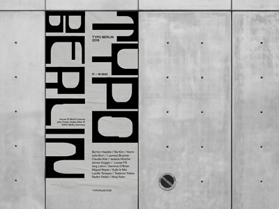 Typo Berlin artcenter berlin font design identity design typography
