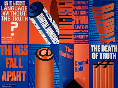 The Death of Truth artcenter poster truth typography