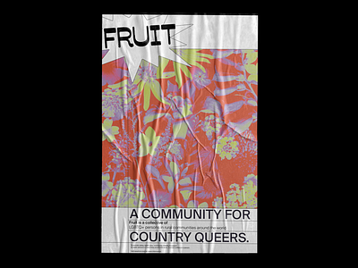 Fruit Club brand design branding lgbt poster poster design queer design