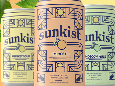 Sunkist Cocktail Packaging artcenter college of design beverage packaging brand design branding packaging spirits