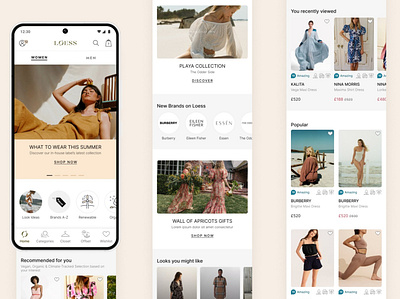 Climate-tracked app for fashion shoppers app application carbon climate clothing e commere eco fashion footprint interface mobile offsetting shop sustainability ui ux