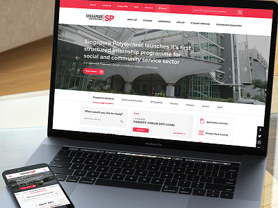 Poly website concept minimal singapore study ui university ux web design website