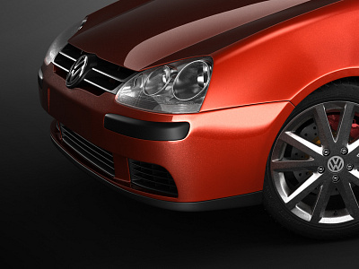 Volkswagen Golf V, 3D Visualization