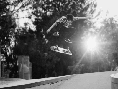 Skateboarder Heelflip Cinemagraph (photoanimation)