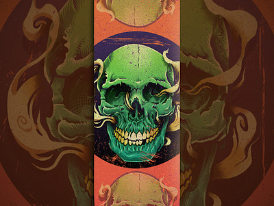 THPS Deck submission illustration photoshop procreate skateboard skull