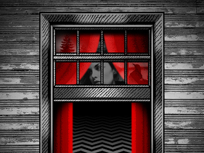 Drawlloween Day 6: Haunted House art drawlloween haunted house illustration inktober twin peaks