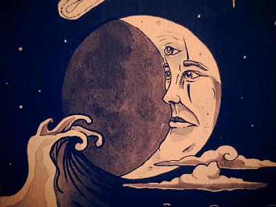 Drawlloween! Day 2: Moon