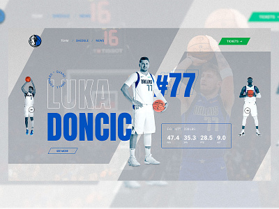 Dallas Mavericks - Team Page | Luka Doncic basketball dallas dallas mavericks figma figmadesign lukadoncic nba ui uidesign uidesignchallenge uidesigner uidesigns user experience user interface design ux ui ux design uxdesign uxdesigner uxdesigns uxui