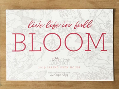 Bloom Invitation adobe illustrator branding floral art hand drawn invitation pink promotional design