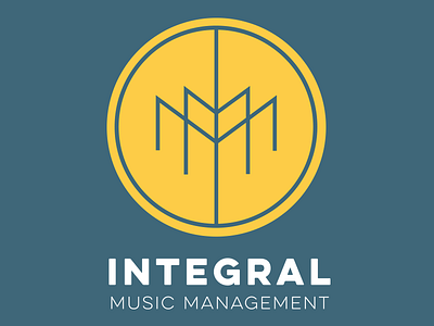 Intergral identity logo mark music logo round simple