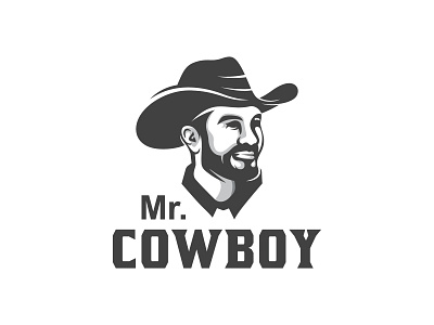 western cowboy vintage logo design