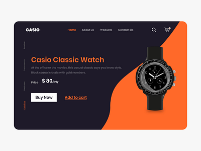 Casio classic watch Web UI