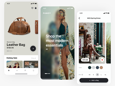 Shopping UI design