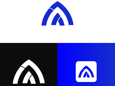 Letter AA monogram brand identity logo