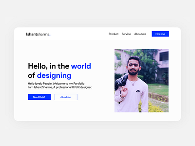 Portfolio landing page