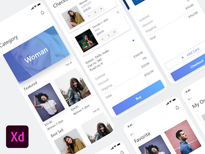 E-commerce application Ui kit