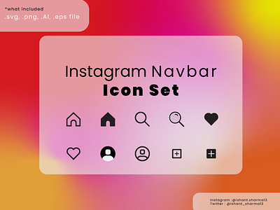 Instagram Icon Set icons instagram