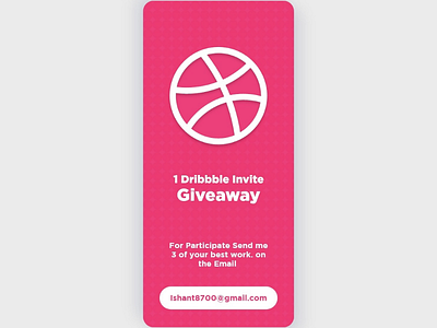 Dribbble invite dribbble invite giveaway