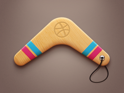 boomerang blue dart dribbble fly icon red