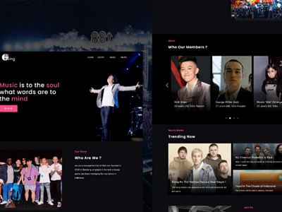 Music Agency Landing Page