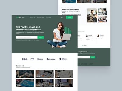 Jobservice.com - Job Portal Landing Page