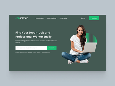 Jobservice.com - Job Portal Landing Page