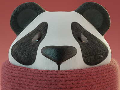 Panda 3d blender3d character design illustration render