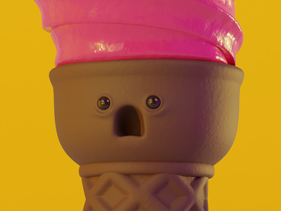 Cono happy blender3d 3d ilustration 3d modeling blender render design illustration character design 3d