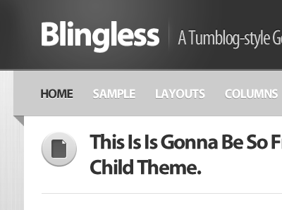 Blingless - Theme Concept bling genesis theme wordpress