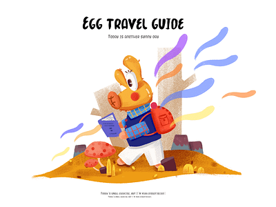 Egg travel guide app icon illustration illustrator lettering minimal typography ui ux vector