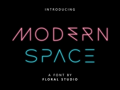 MODERN SPACE FONT brand branding design display font geomatic graphic logo minimalist modern product sans sans serif solid space type typeface