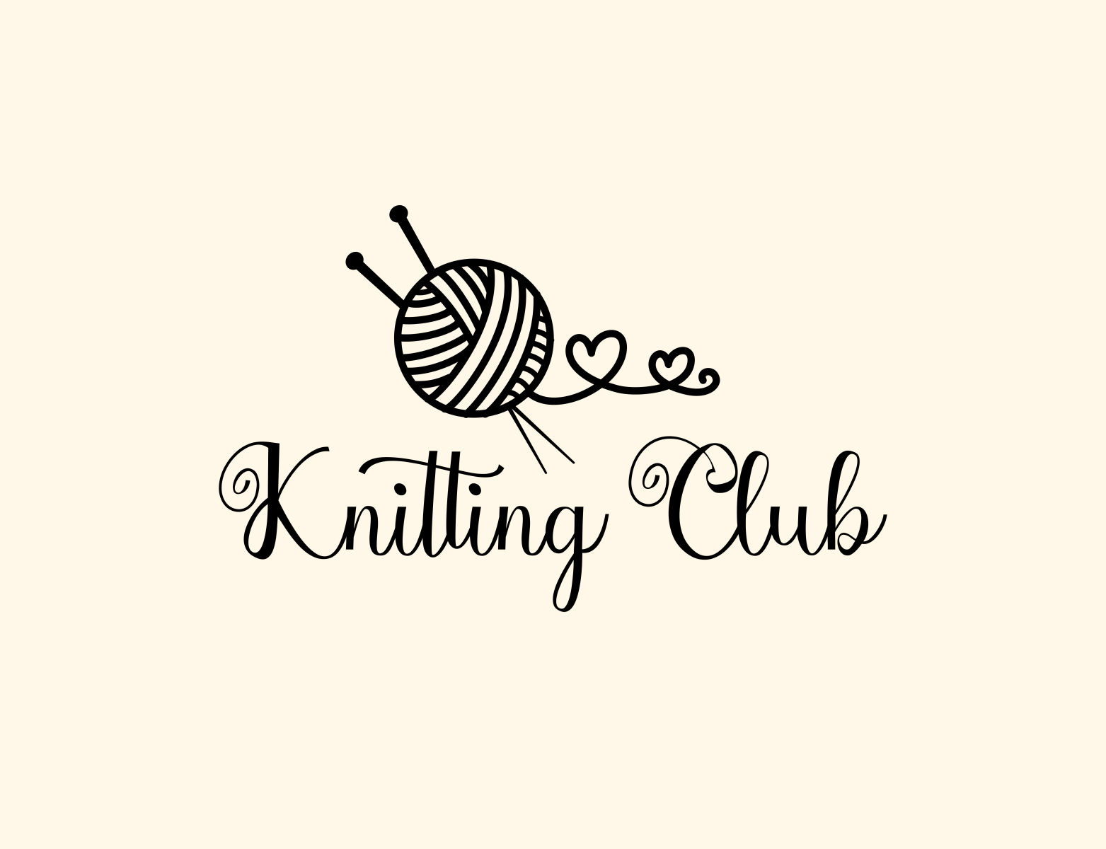 1011-3 crochet logo knitting logo crochet and knit logo design original  hand drawn logo illustrated cute creative design