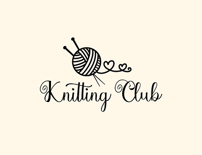 Knitting Club concept logo branding decor design graphic graphicdesign logo logo design logodesign logotype vector