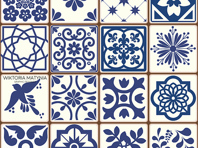 Azulejos Portuguese Tiles patterns