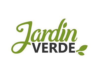 Logotype for Jardin Verde - spanish ecommerce branding design ecommerce furniture garden graphic graphicdesign green logo logo design logodesign logotype vector