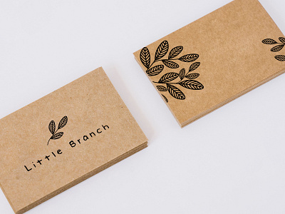 Little Branch Logo and Business Card branch branding busness card cardboard graphic graphicdesign leaf leaf logo logo logo design logodesign logos logotype logotypes minimalist minimalist design minimalist logo minimalist logo design rustic vector