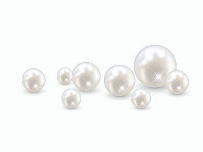 Beautiful vector pearls